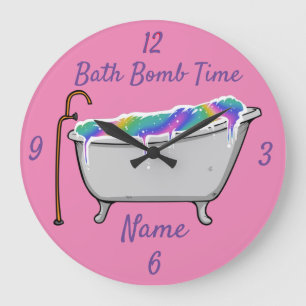 Bath Bomb Babe Thunder_Cove Große Wanduhr