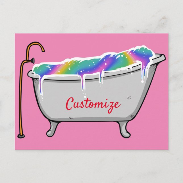Bath Bomb Babe Thunder_Cove Postkarte (Vorderseite)
