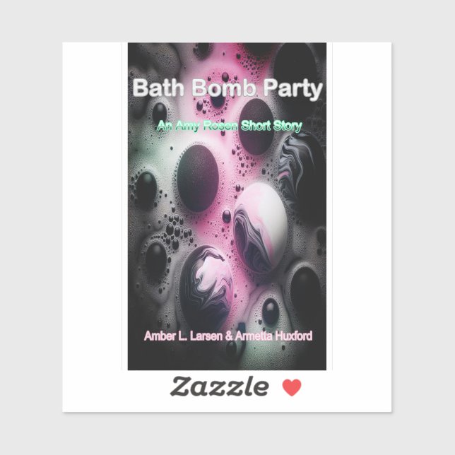 Bath Bomb Party Cover Sticker (Feuille)