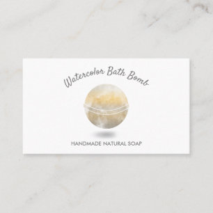 Bath Bomb Wellness-Center Natural Soap Gold Wellne Visitenkarte