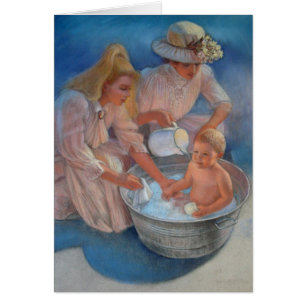 Bath de l'été du bébé