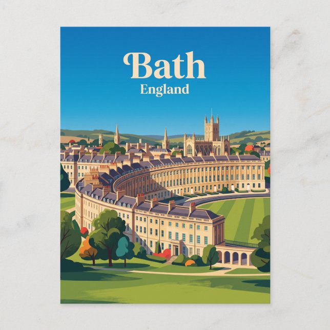Bath, England Postkarte (Vorderseite)