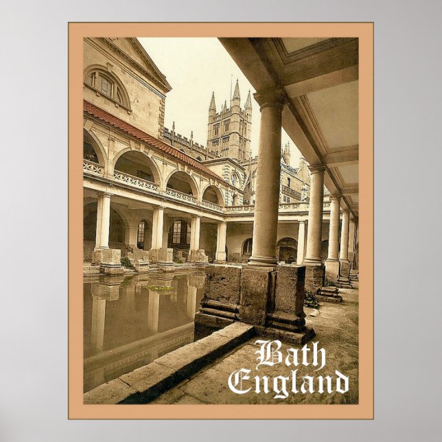 Bath ~ England ~ Vintage Travel Poster (Vorne)