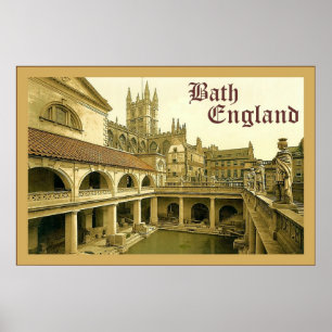 Bath ~ England ~ Vintage Travel Poster