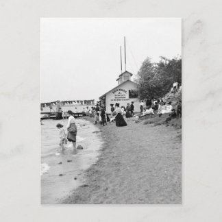Bath House, Bois Blanc Island, MI 1903 Postkarte