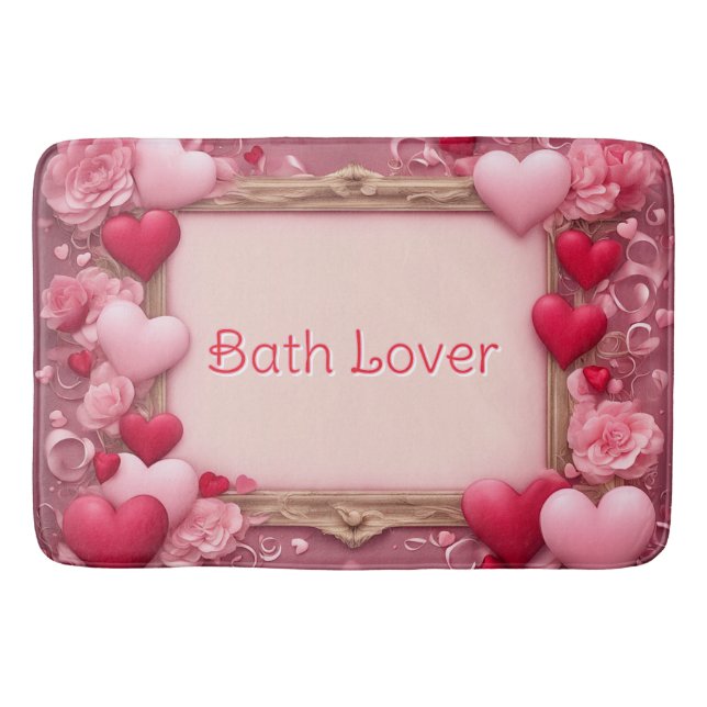 Bath Lover Valentine Badematte (Vorderseite)