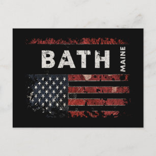 Bath Maine Postkarte