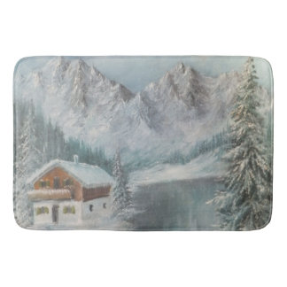 Bath Mat Ann Hayes Painting Bayerischer Schneetrau Badematte