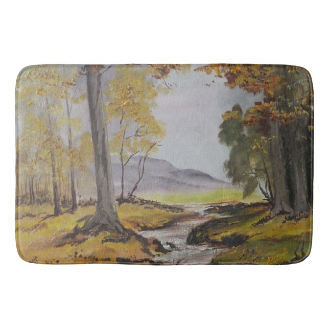 Bath Mat Ann Hayes Painting Forest Stream Badematte (Vorderseite)