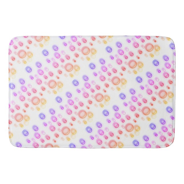Bath Mat - Blasen in Pinks und Blues Badematte (Vorderseite)