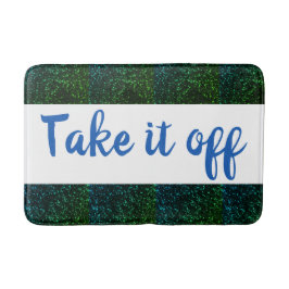 Bath Mat / Blue Green Sparkone Badematte