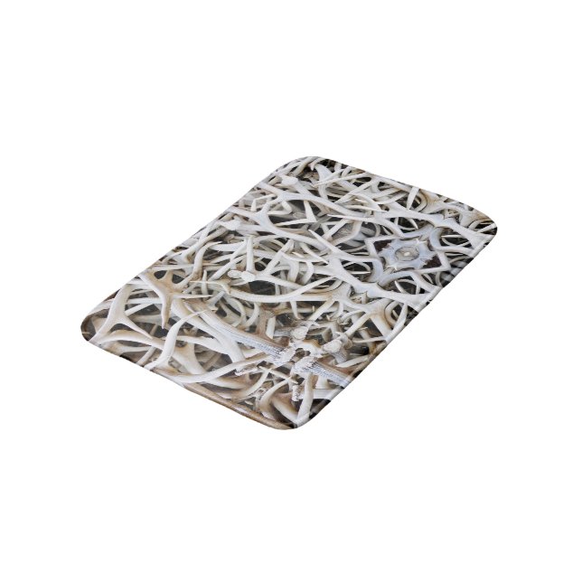Bath Mat Elk Antlers Badematte (Schrägansicht)