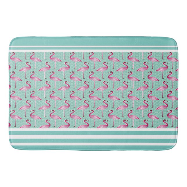 Bath Mat/Flamingos Badematte (Vorderseite)