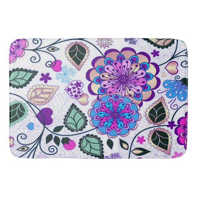 Bath Mat/Floral Badematte (Vorderseite)