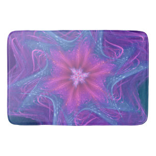 Bath Mat Fraktal Delikate Cyan Palette Badematte