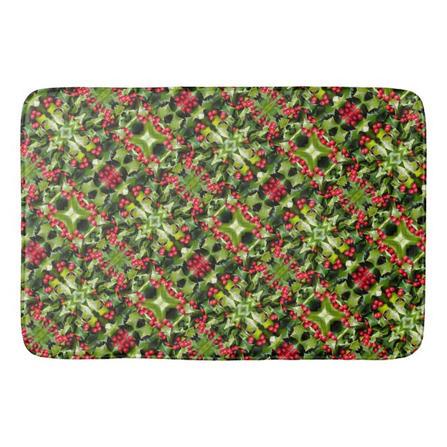 Bath Mat Holly Berries Badematte (Vorderseite)