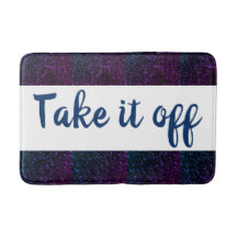 Bath Mat mit Lila Sparkle Trimm abnehmen