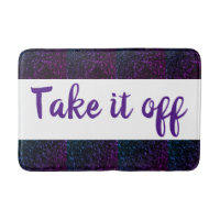 Bath Mat mit Lila Sparkle Trimm abnehmen