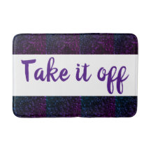 Bath Mat mit Lila Sparkle Trimm abnehmen