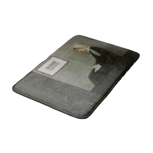 Bath Mat mit Whistler Mother Print Badematte (Schrägansicht)