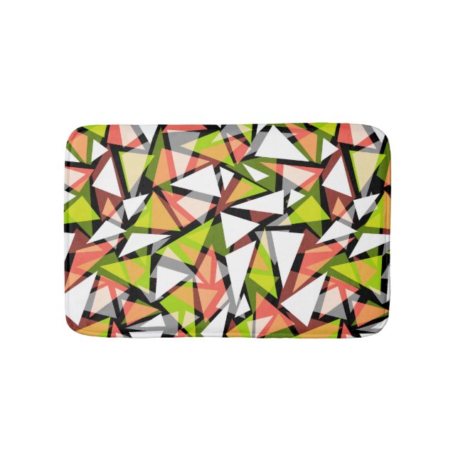 Bath Mat Nahtlose geometrische Dreiecke Badematte (Vorderseite)