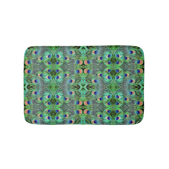 Bath Mat Peacock Feathers Badematte (Vorderseite)