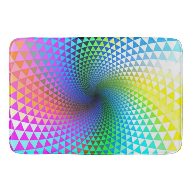 Bath Mat/Rainbow Abstrakt Badematte (Vorderseite)