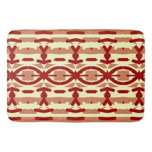 Bath Mat, Rot Farbe Modernes klassisches Design Ba Badematte