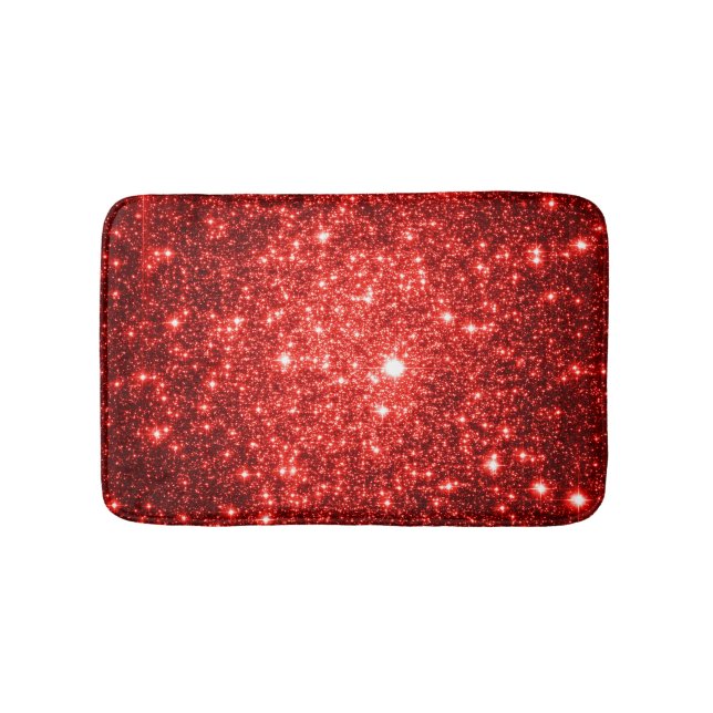 Bath Mat: Rote Sterne Badematte (Vorderseite)