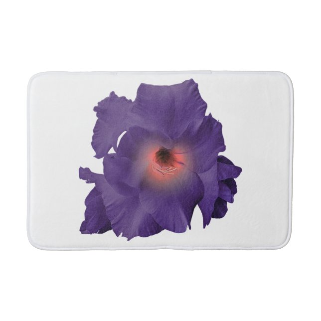 Bath Mat Sword Lily Indigo Pink Badematte (Vorderseite)