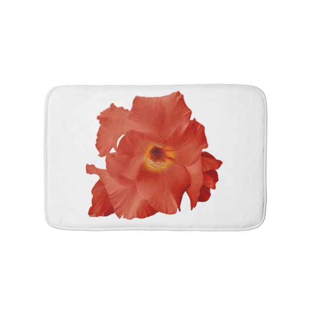 Bath Mat Sword Lily Red Yellow Badematte (Vorderseite)