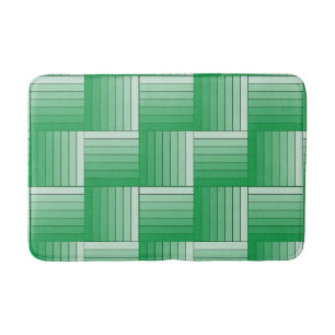 Bath Mat - Tiles of Green Ombre Streifen Badematte