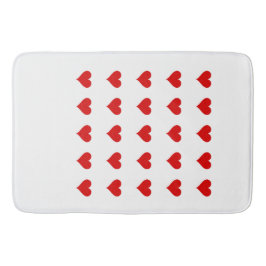 Bath Mat with hearts. Badematte