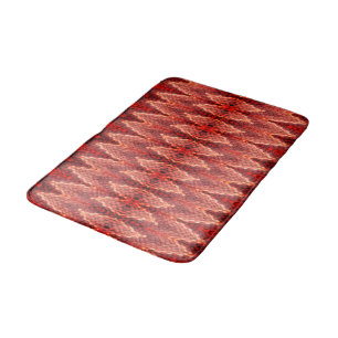 Bath Mat - Woven Muster in den Schatten der Roten Badematte