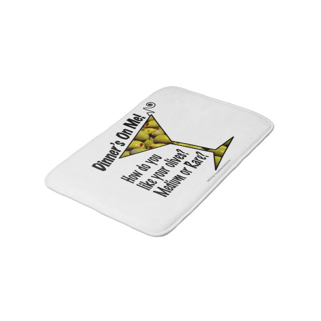 BATH MATS - MITTEL oder SELTENE MARTINI OLIVES? Badematte (Schrägansicht)