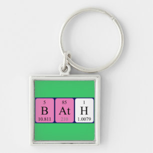 Bath Periodenschlüsselring Schlüsselanhänger