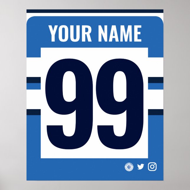 Bath Personalisiert Rugby Shirt Poster (Vorne)