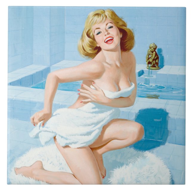 Bath Pin Up Fliese (Vorderseite)
