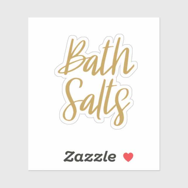 Bath Salze Speichersticker Aufkleber (Blatt)