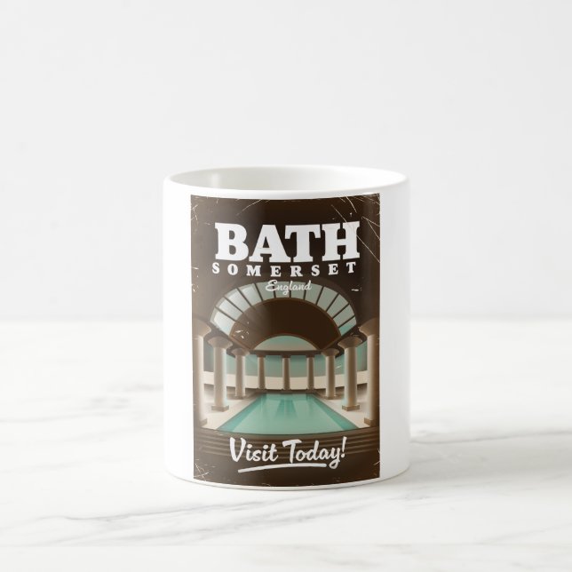 Bath Somerset England Reiseplakat Kaffeetasse (Mittel)
