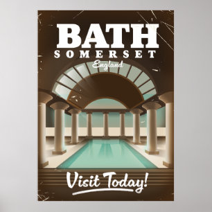 Bath Somerset England Reiseplakat Poster