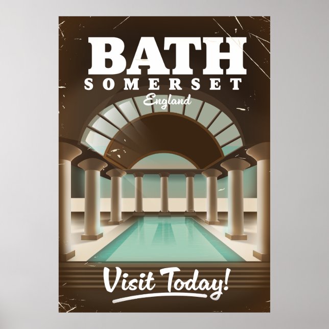 Bath Somerset England Reiseplakat Poster (Vorne)