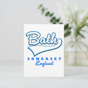 Bath Somerset Reise Logo Einladungspostkarte