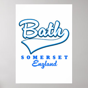 Bath Somerset Reiselogo Poster