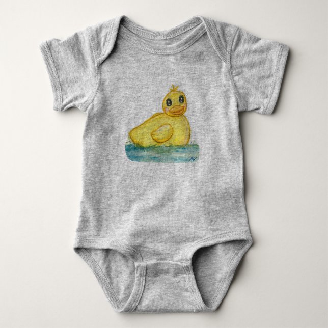 Bath Time Ducky Baby Strampler (Vorderseite)
