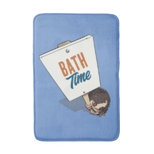 Bath Time Funny Igel Picket Cartoon signieren Badematte