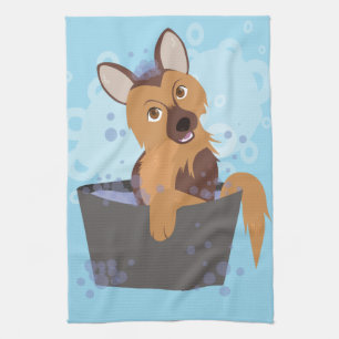 Bath Time Puppy Küchentuch