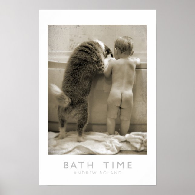 Bath Time Wall Print Poster (Vorne)