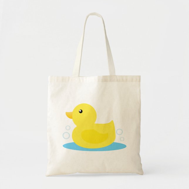 Bath Time Yellow Duck Tragetasche (Vorne)