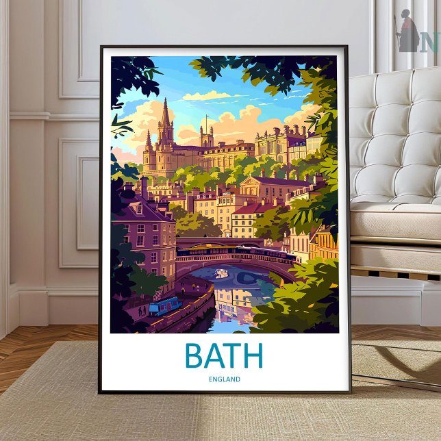 Bath Travel Print Wall Art Bath Wall Hanging Home  Poster (Von Creator hochgeladen)